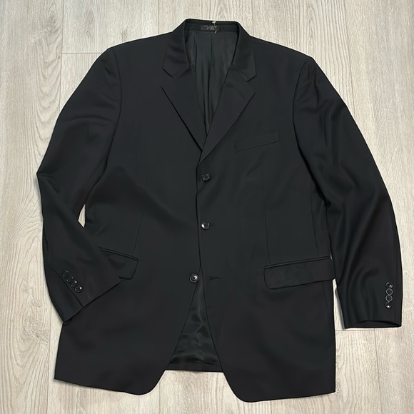 🔥BUNDLE SALE Mens 44L Jones New York wool sports coat blazer suit jacket - Picture 1 of 9